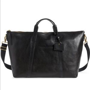 Essential Leather Overnight Bag